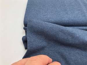 Bomuldsjersey - denim meleret 